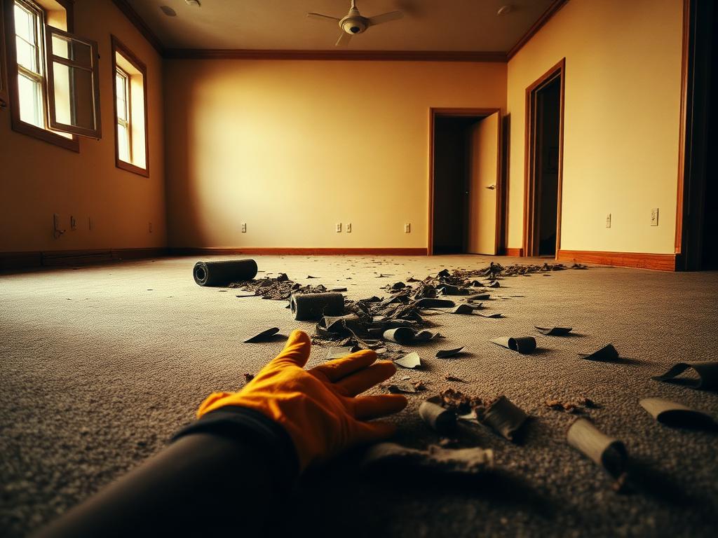 Carpet pulled — Rip out + haul off