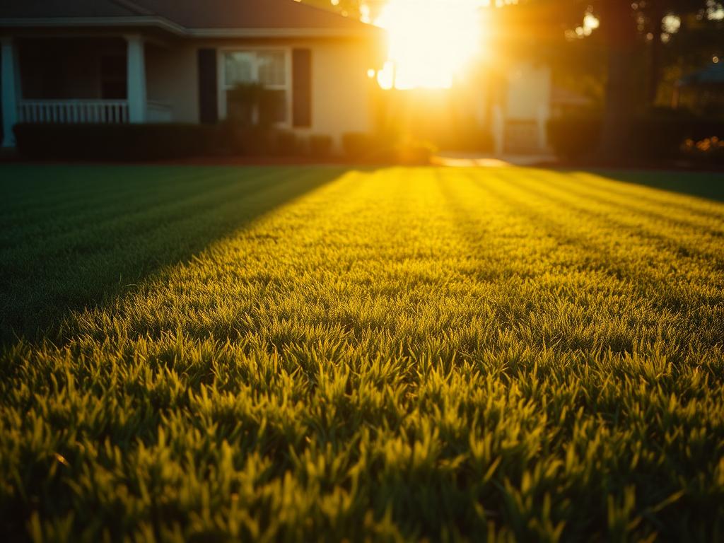 Lawn stripes — Mow, edge, blow