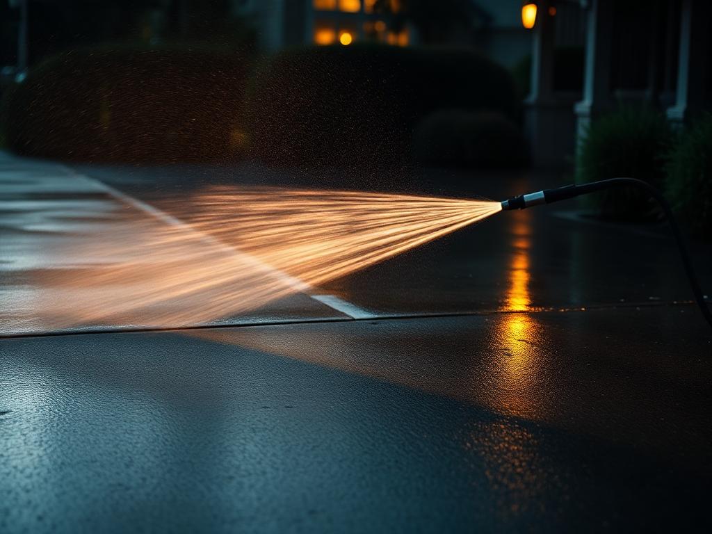 Pressure wash — Driveways + siding